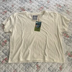 Jungmaven cropped White Short Sleeve T-Shirt